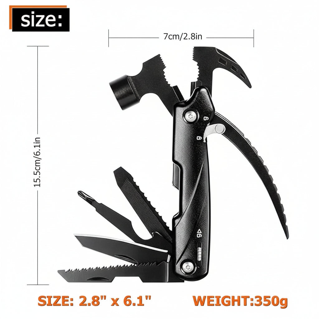 12-in-1 Mini Hammer Multi Tool