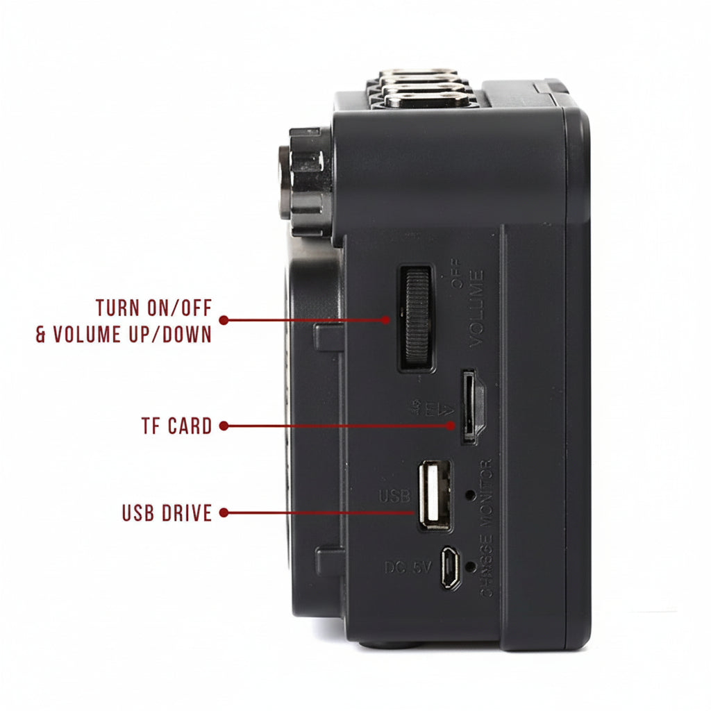 Retro Buddy - 3 Band Radio (FM/AM/SW)