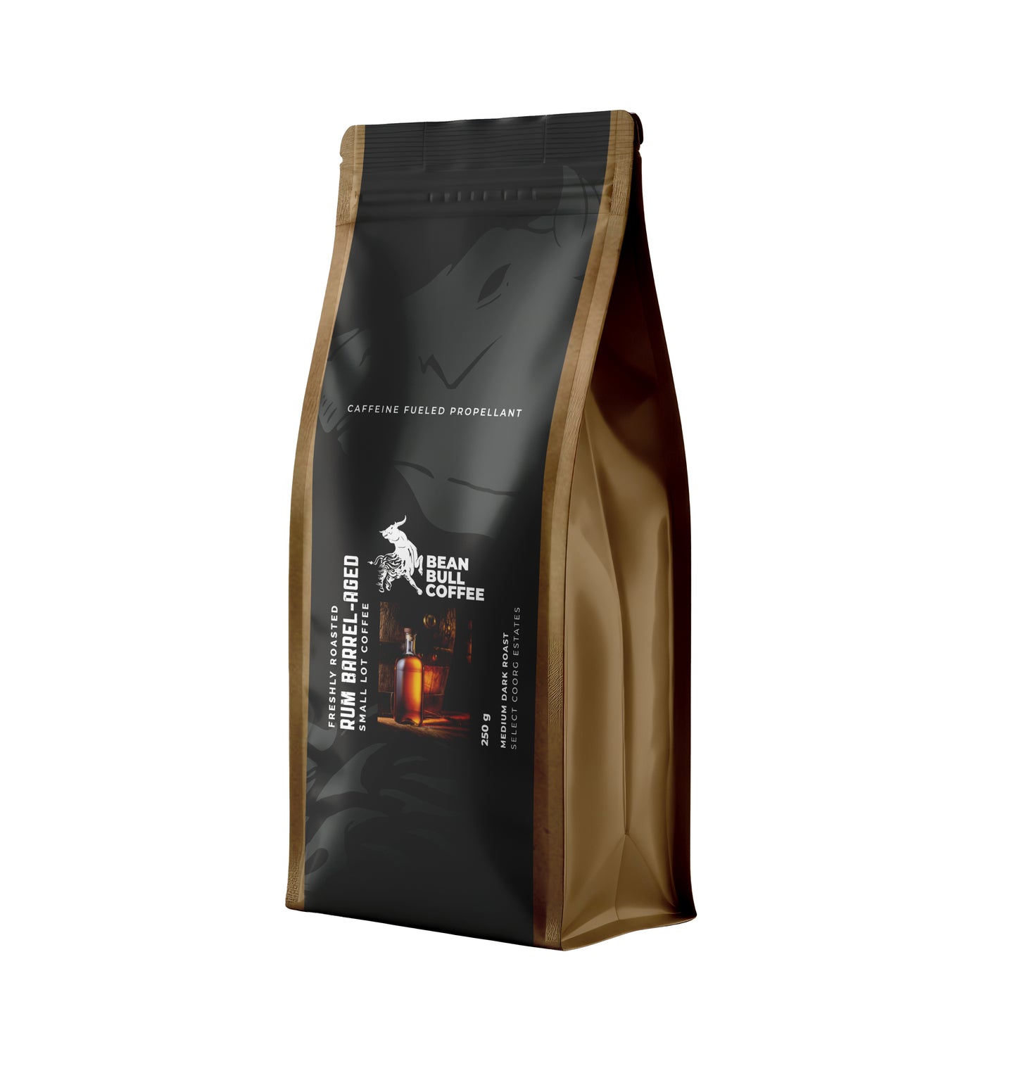 Rum Barrel-Aged Medium Dark Roast Coffee Beans