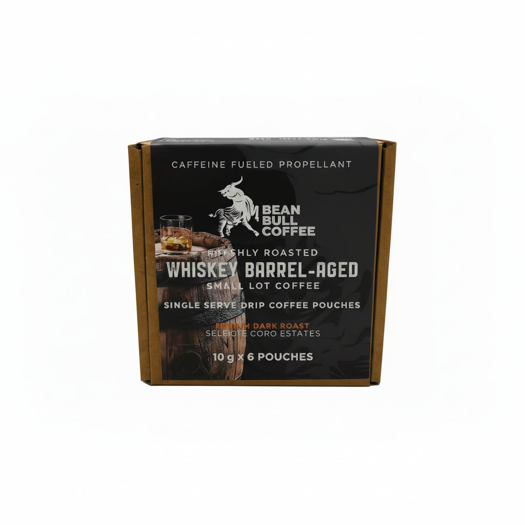 Whiskey Barrel-Aged Drip Pouches