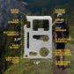 11 in 1 Pocket Survival Credit Card Multi-Tool