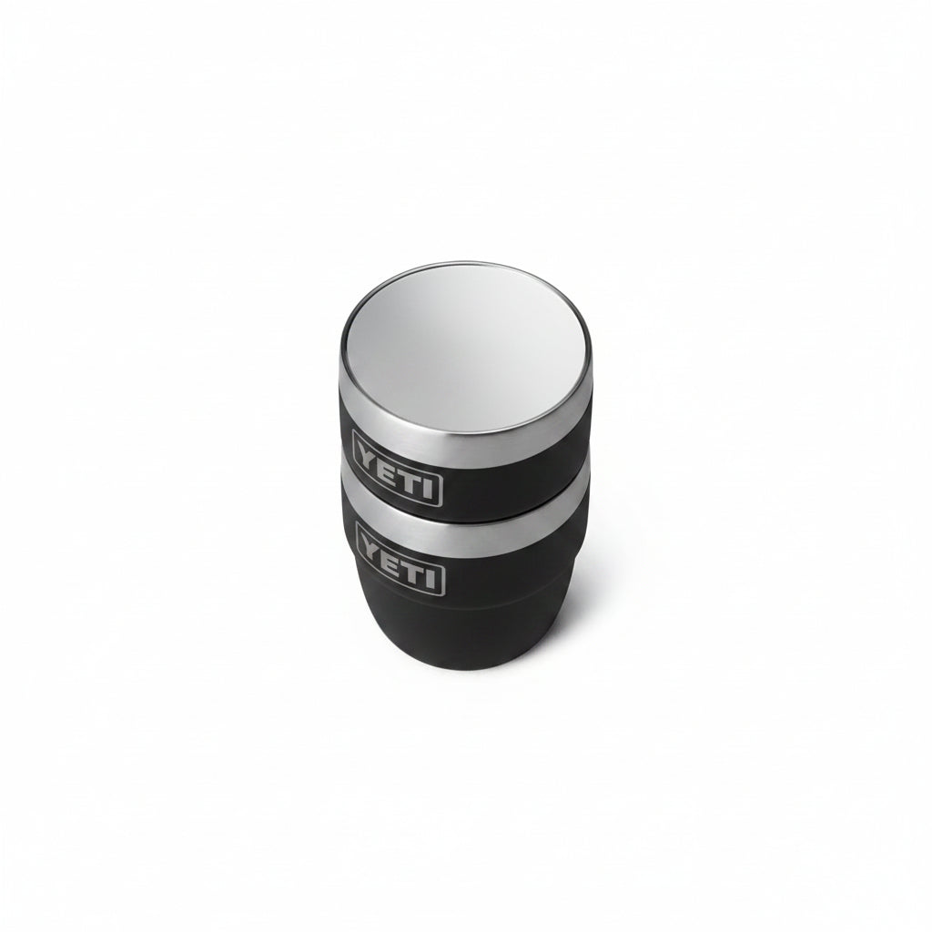 YETI Rambler 4 oz Stackable Cup, Stainless Steel, Vacuum Insulated Espresso/Coffee Cup, 2 Pack