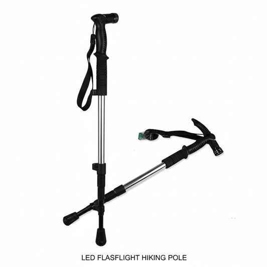Hiking Walking Stick with LED Flashlight