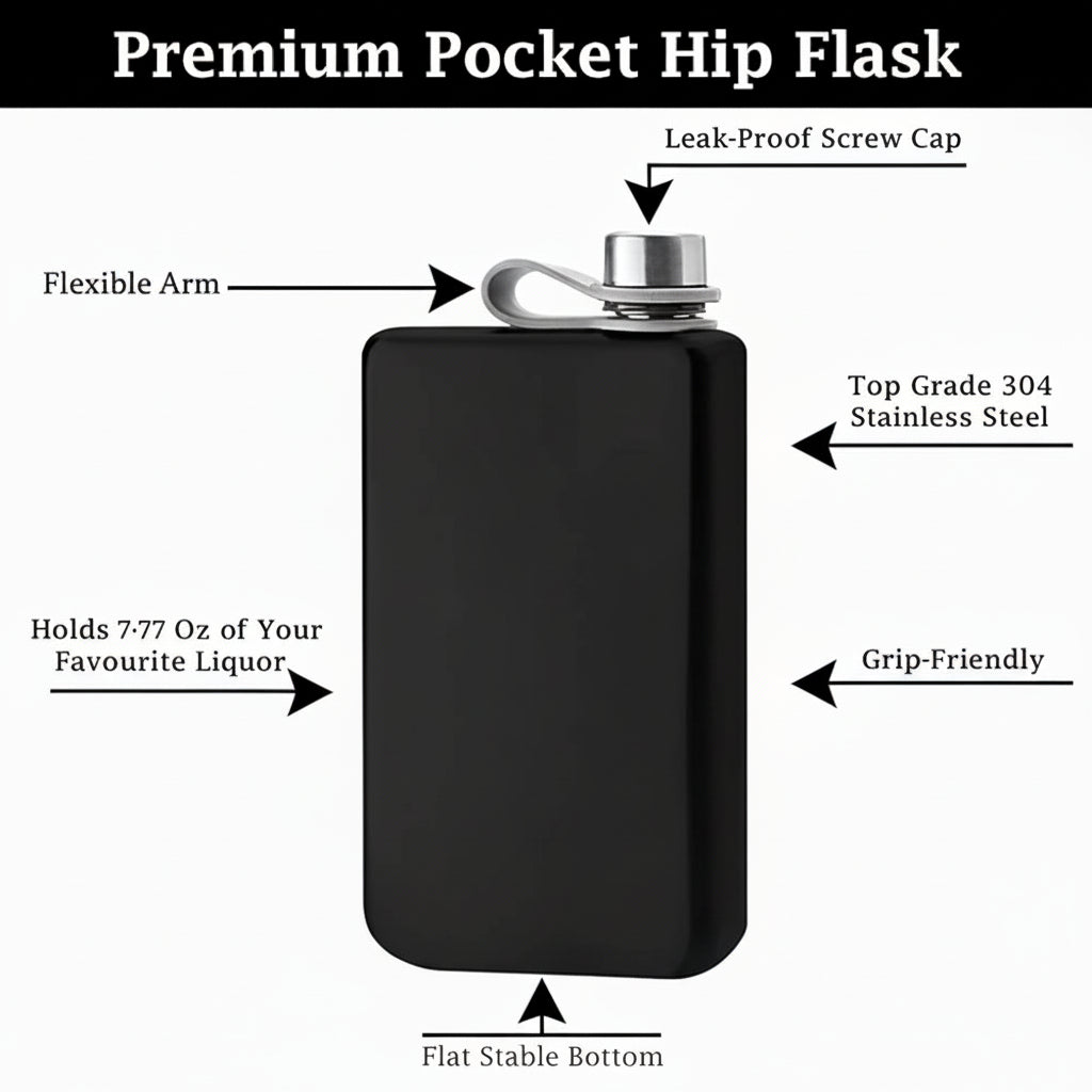 Bull MEN  15 OZ  Hip Flask