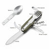 Folding knife fork spoon Emergency survival
