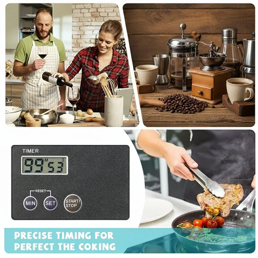 Ultrathin Credit Card Timer With Magnetic