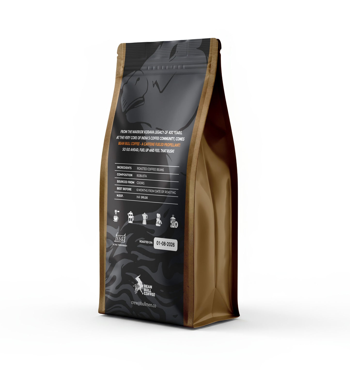 Robusta Medium Dark Roast Grind Coffee Beans