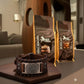 WAYFINDER VIKING BROWN - "38"mm Wide Genuine Leather Adjustable Cuff Bracelet with Stainless Steel Hook for Men &amp; Boys