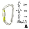 Edelrid Pure Screw Carabiner - Silver