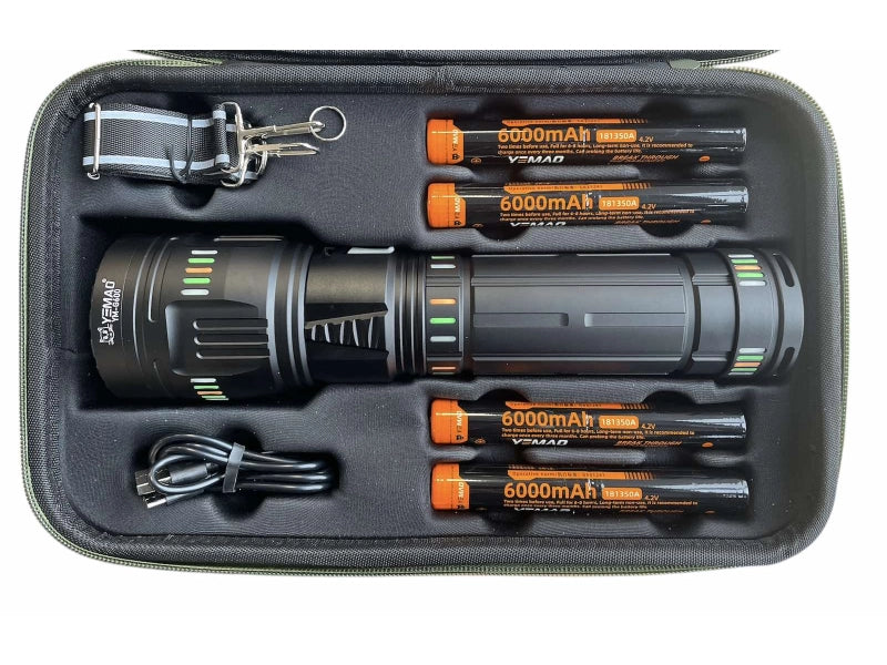 YEMAO YM-G600 Ultra Bright 100W Rechargeable Flashlight 🔦